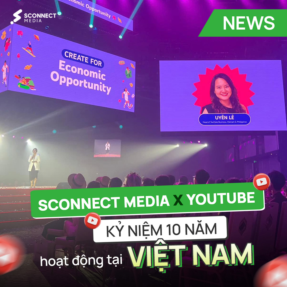 SCM tại sự kiện kỷ niệm 10 năm YouTube Việt Nam